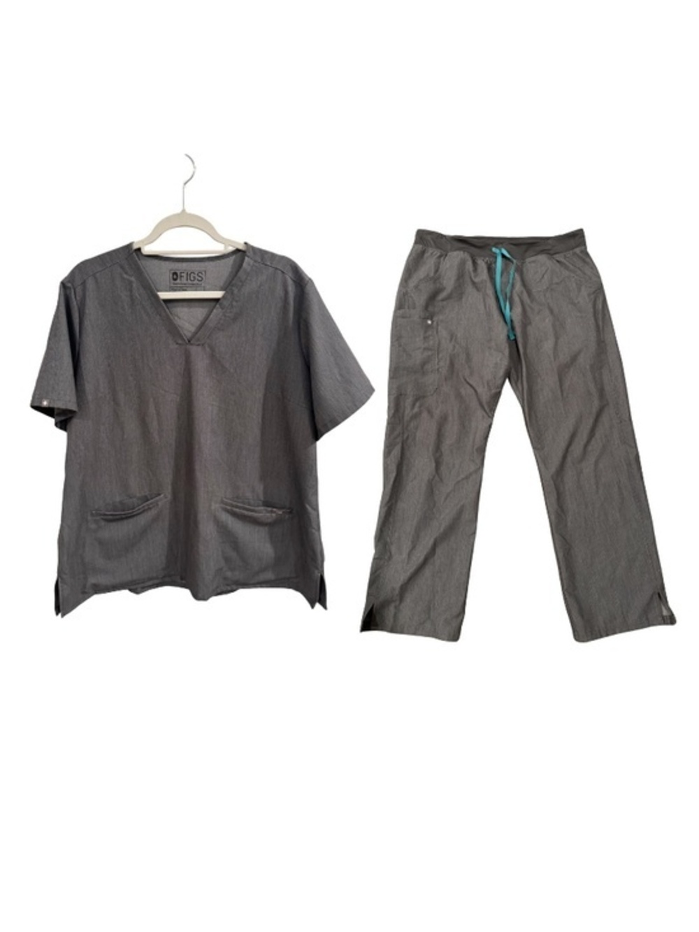 Figs Technical Collection Scrub Set in Gray Size XL